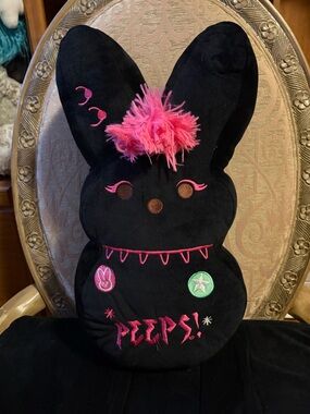 PEEPS! Black EMO Bunny plush